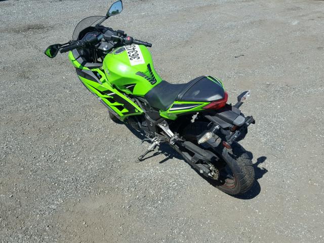 JKAEX8B16EA007147 - 2014 KAWASAKI EX300 B GREEN photo 3