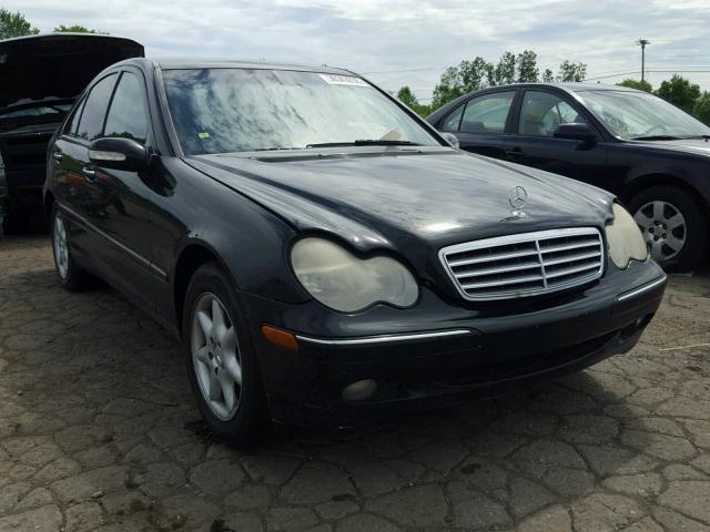 WDBRF81J44F444933 - 2004 MERCEDES-BENZ C 240 4MAT BLACK photo 1