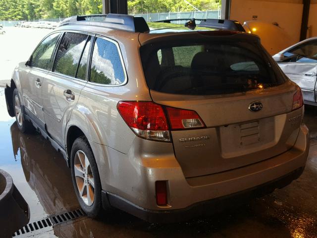 4S4BRDNC6E2313795 - 2014 SUBARU OUTBACK 3. TAN photo 3