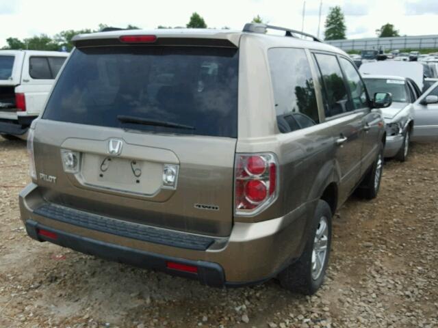 5FNYF18248B040592 - 2008 HONDA PILOT VP BEIGE photo 4