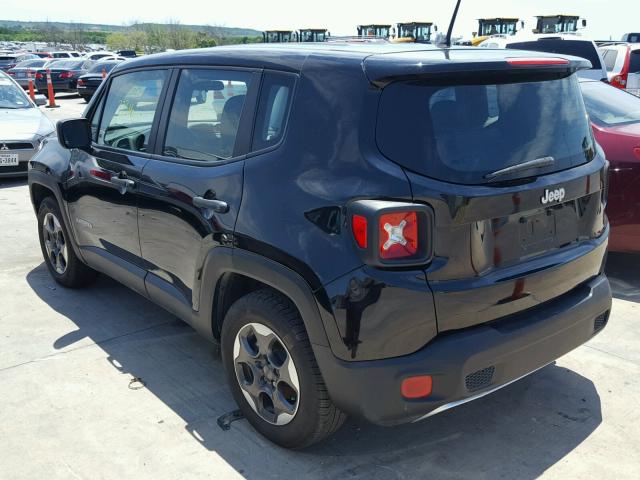 ZACCJAAT6FPB24060 - 2015 JEEP RENEGADE S BLACK photo 3