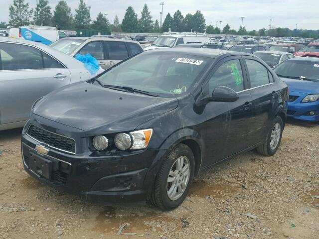 1G1JC5SH5D4257173 - 2013 CHEVROLET SONIC LT BLACK photo 2