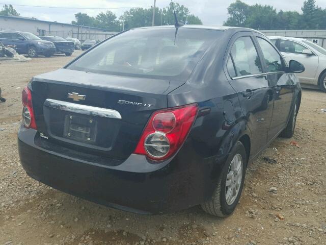 1G1JC5SH5D4257173 - 2013 CHEVROLET SONIC LT BLACK photo 4