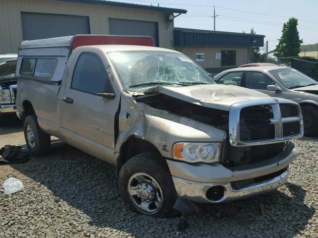 3D7KU26C94G204510 - 2004 DODGE RAM 2500 S TAN photo 1