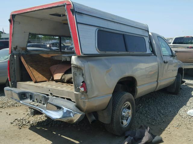 3D7KU26C94G204510 - 2004 DODGE RAM 2500 S TAN photo 4