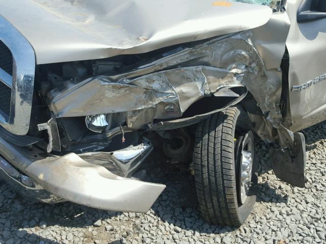 3D7KU26C94G204510 - 2004 DODGE RAM 2500 S TAN photo 9