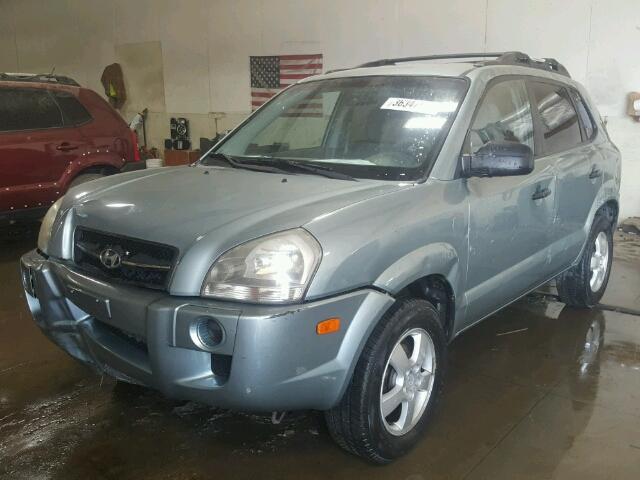 KM8JM12B06U435966 - 2006 HYUNDAI TUCSON GL BLUE photo 2