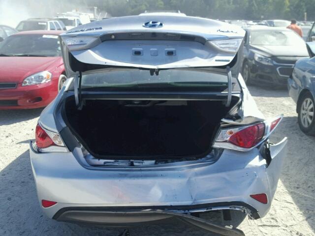 KMHEC4A46EA116094 - 2014 HYUNDAI SONATA HYB SILVER photo 10