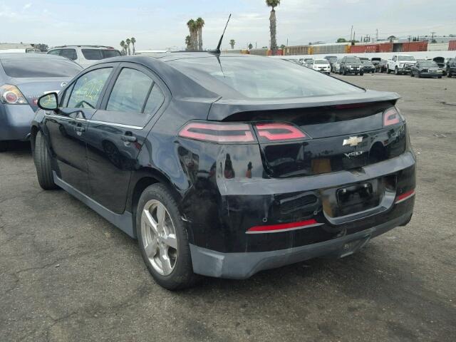 1G1RD6E46BU102353 - 2011 CHEVROLET VOLT BLACK photo 3