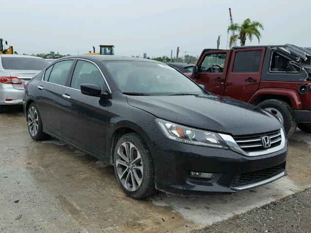 1HGCR2F51EA117011 - 2014 HONDA ACCORD SPO BLACK photo 1