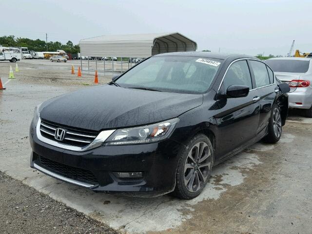 1HGCR2F51EA117011 - 2014 HONDA ACCORD SPO BLACK photo 2