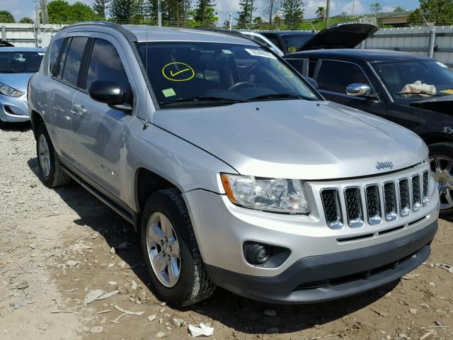 1C4NJCBA0DD272802 - 2013 JEEP COMPASS SP SILVER photo 1