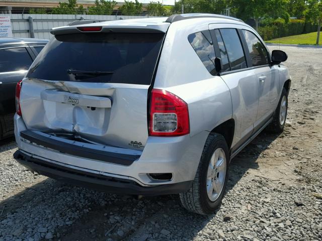 1C4NJCBA0DD272802 - 2013 JEEP COMPASS SP SILVER photo 4