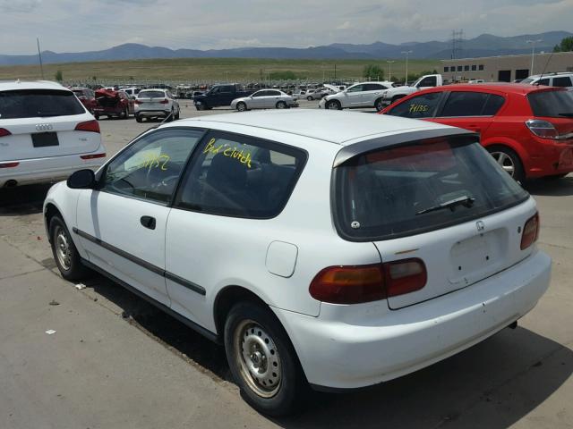 2HGEH2361PH517079 - 1993 HONDA CIVIC DX WHITE photo 3