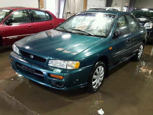 JF1GC4356YH503698 - 2000 SUBARU IMPREZA L GREEN photo 2