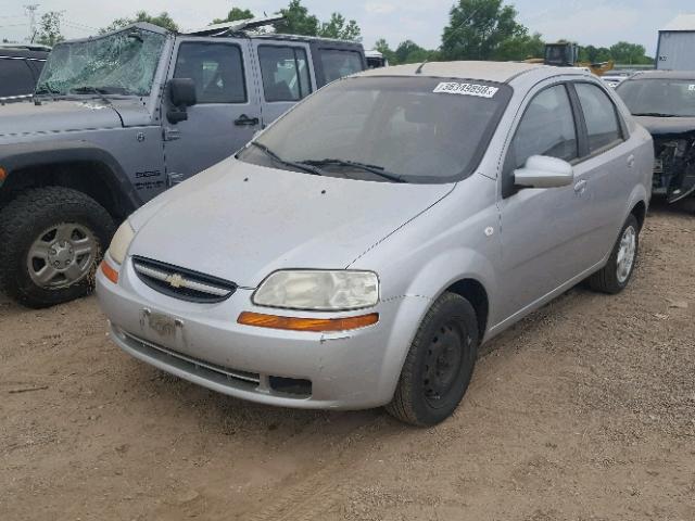 KL1TD56656B544928 - 2006 CHEVROLET AVEO BASE Gümüş foto 2