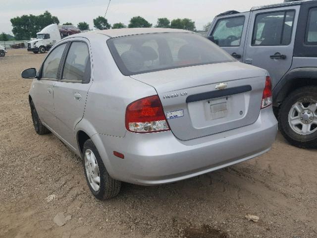 KL1TD56656B544928 - 2006 CHEVROLET AVEO BASE Gümüş foto 3