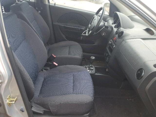 KL1TD56656B544928 - 2006 CHEVROLET AVEO BASE Gümüş foto 5