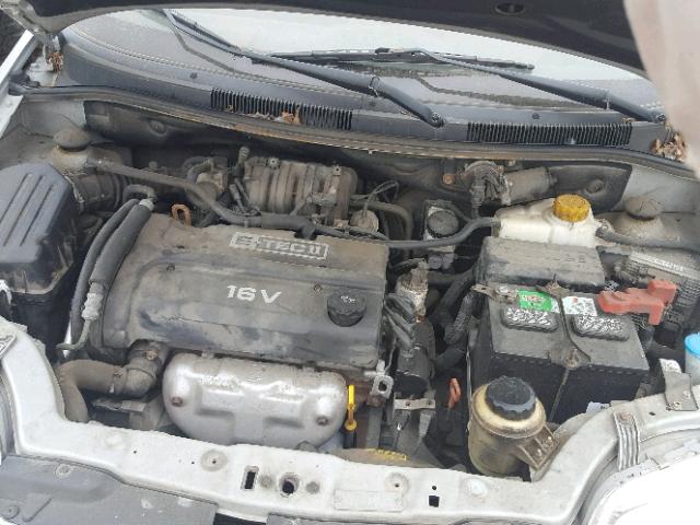 KL1TD56656B544928 - 2006 CHEVROLET AVEO BASE Gümüş foto 7