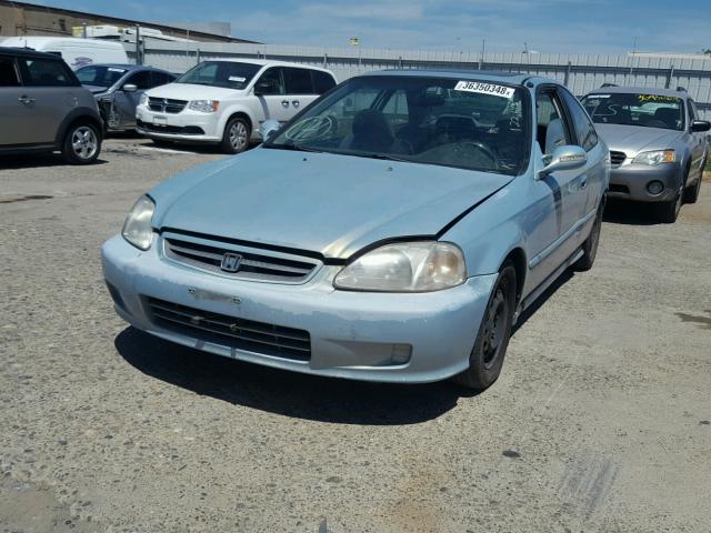 1HGEJ814XYL016124 - 2000 HONDA CIVIC EX 蓝色 照片 2