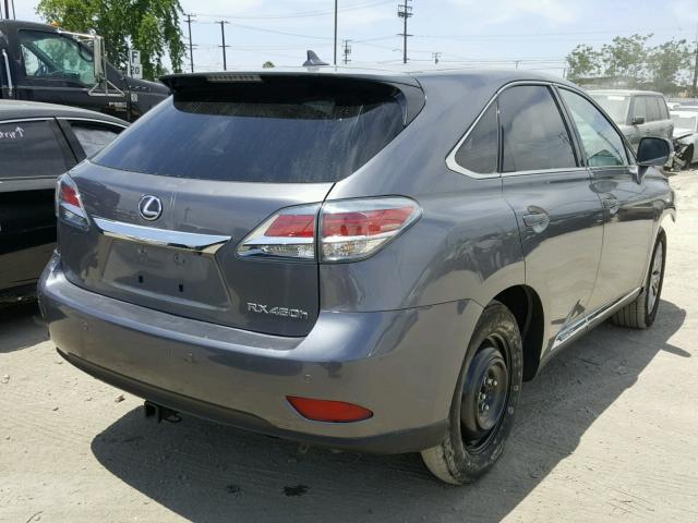 JTJZB1BA6D2006969 - 2013 LEXUS RX 450 GRAY photo 4