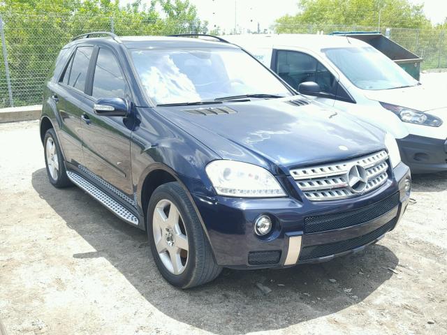 4JGBB86E47A157275 - 2007 MERCEDES-BENZ ML 350 BLUE photo 1