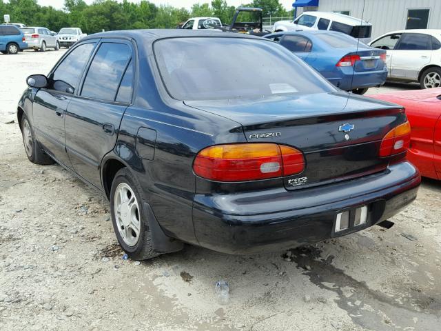 1Y1SK52891Z404457 - 2001 CHEVROLET GEO PRIZM BLACK photo 3