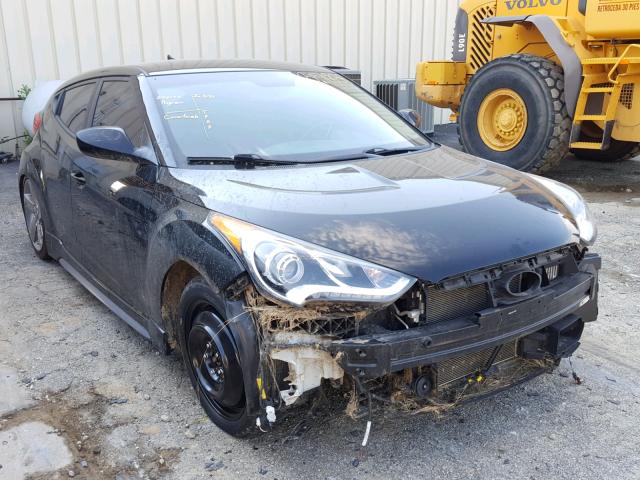 KMHTC6AE6FU243469 - 2015 HYUNDAI VELOSTER T BLACK photo 1