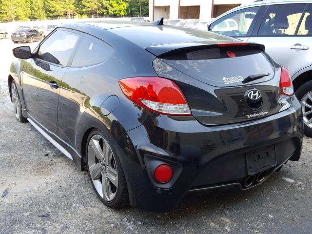 KMHTC6AE6FU243469 - 2015 HYUNDAI VELOSTER T BLACK photo 3