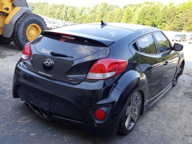 KMHTC6AE6FU243469 - 2015 HYUNDAI VELOSTER T BLACK photo 4