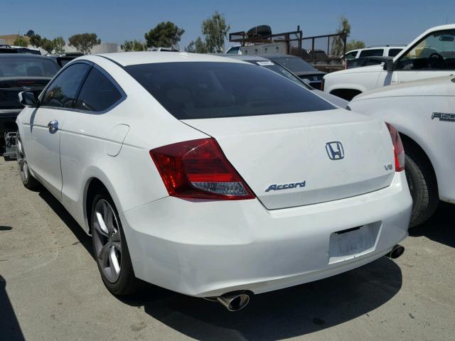 1HGCS2B89CA006854 - 2012 HONDA ACCORD EXL WHITE photo 3