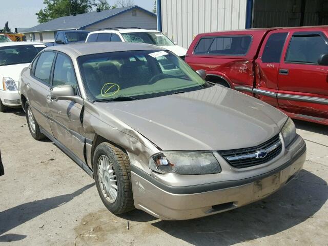 2G1WF55K519305235 - 2001 CHEVROLET IMPALA GOLD photo 1