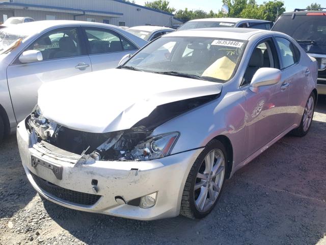 JTHBE262765010629 - 2006 LEXUS IS 350 SILVER photo 2