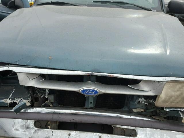 1FTCR14X3TPB17017 - 1996 FORD RANGER GREEN photo 7