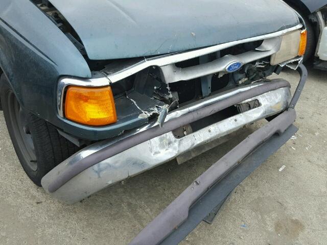 1FTCR14X3TPB17017 - 1996 FORD RANGER GREEN photo 9