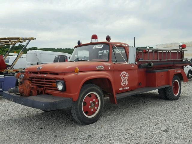 F60BK411258 - 1963 FORD F600 RED photo 2