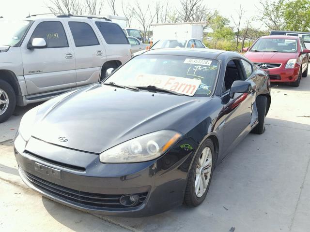 KMHHM66D38U264172 - 2008 HYUNDAI TIBURON GS BLACK photo 2