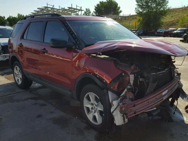 1FM5K8B89DGC70225 - 2013 FORD EXPLORER BURGUNDY photo 1