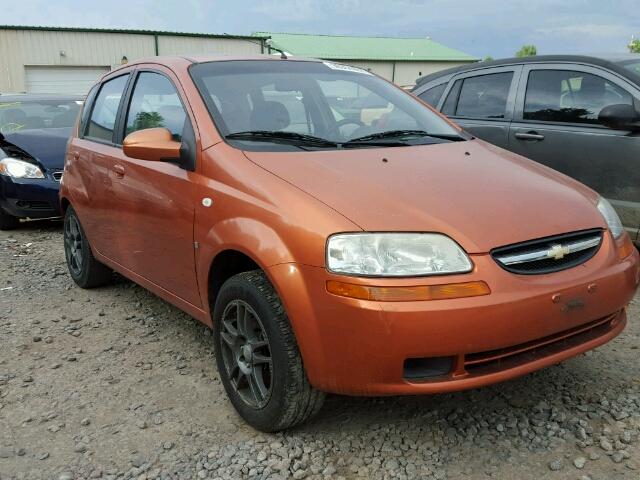 KL1TD66697B745738 - 2007 CHEVROLET AVEO/LS ORANGE photo 1