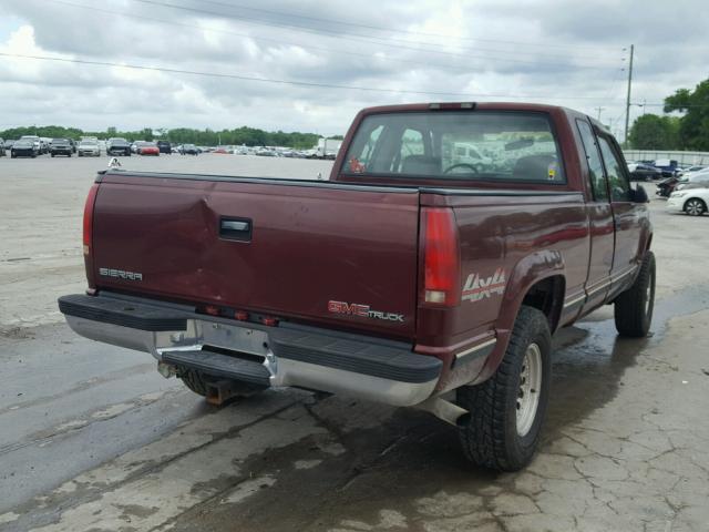 1GTGK29FXVE546150 - 1997 GMC SIERRA K25 MAROON photo 4