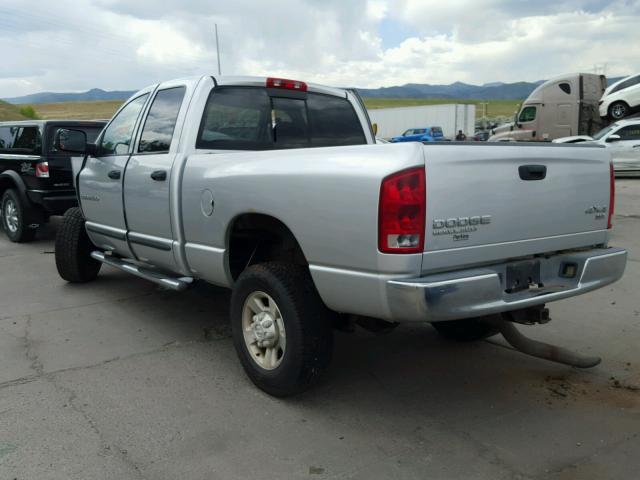 3D7KU28C23G808203 - 2003 DODGE RAM 2500 S SILVER photo 3