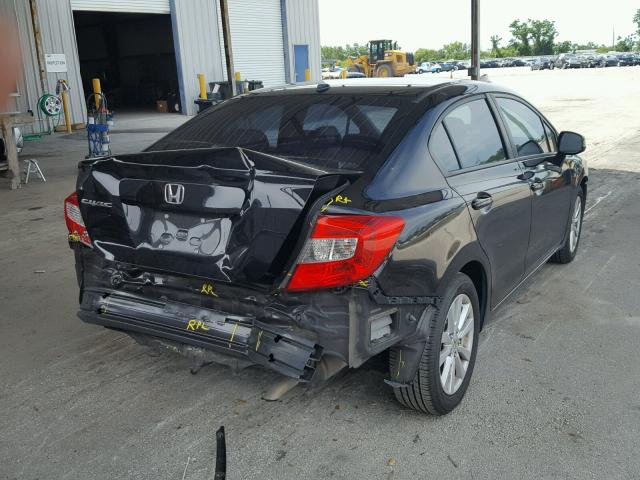 19XFB2F93CE332970 - 2012 HONDA CIVIC EXL შავი ფოტო 4