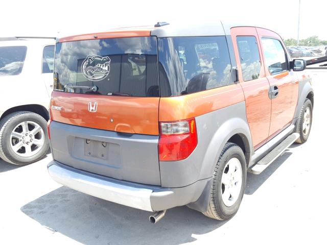 5J6YH28695L003995 - 2005 HONDA ELEMENT EX ORANGE photo 4