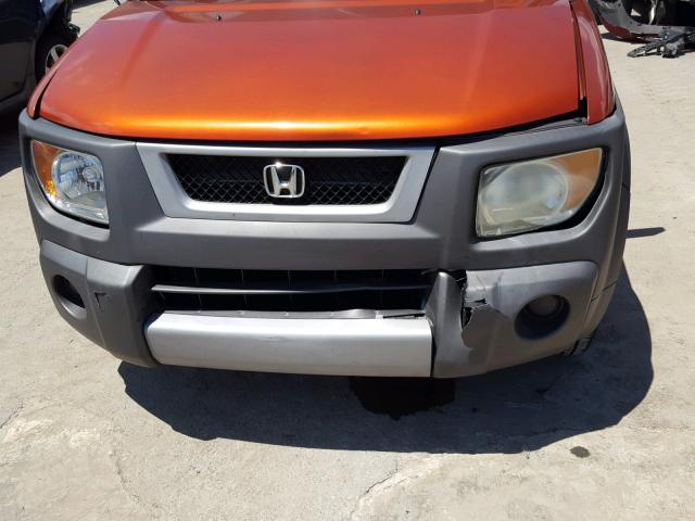 5J6YH28695L003995 - 2005 HONDA ELEMENT EX ORANGE photo 9