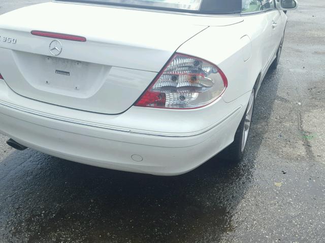 WDBTK56F78T096475 - 2008 MERCEDES-BENZ CLK 350 WHITE photo 9