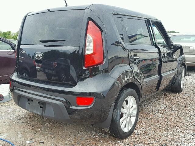 KNDJT2A62D7553711 - 2013 KIA SOUL BLACK photo 4