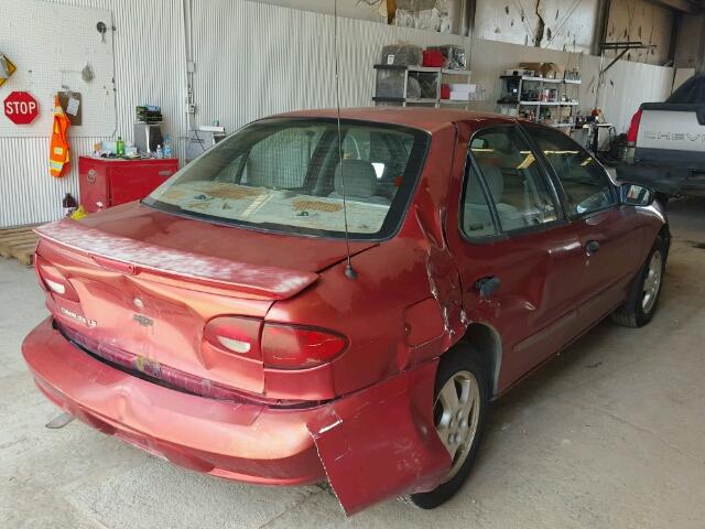 1G1JF5246Y7268742 - 2000 CHEVROLET CAVALIER L RED photo 4