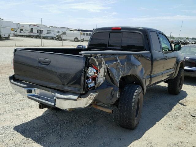 5TETU62N88Z492530 - 2008 TOYOTA TACOMA PRE BLACK photo 4