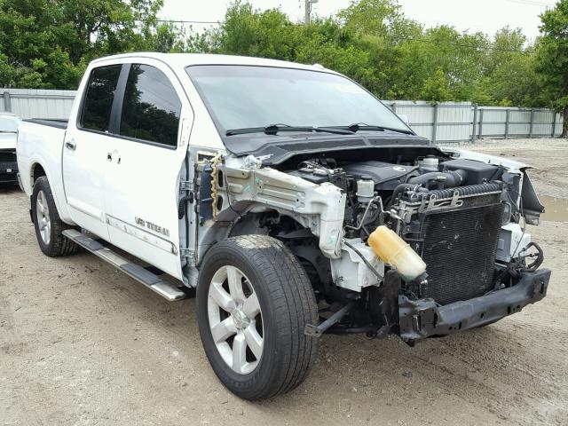 1N6BA0ED2BN319470 - 2011 NISSAN TITAN S WHITE photo 1