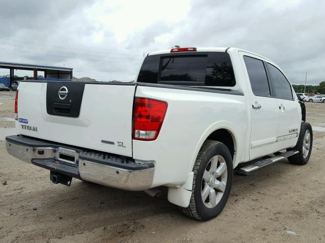 1N6BA0ED2BN319470 - 2011 NISSAN TITAN S WHITE photo 4